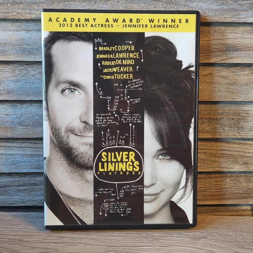 🔥 Silver Linings Playbook DVD Jennifer Lawrence Romance Comedy Drama